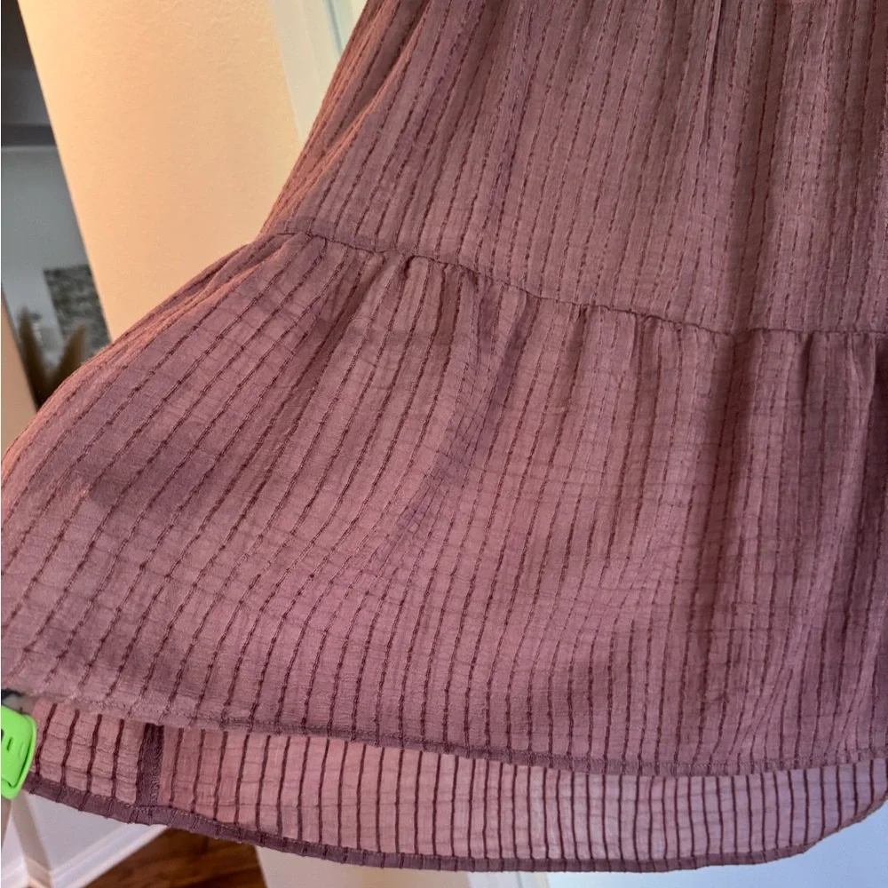 LOVE STITCH RustY ROSE  Textured Tunic Top - Picture 3 of 4